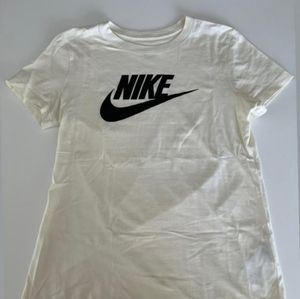 White Nike shirt